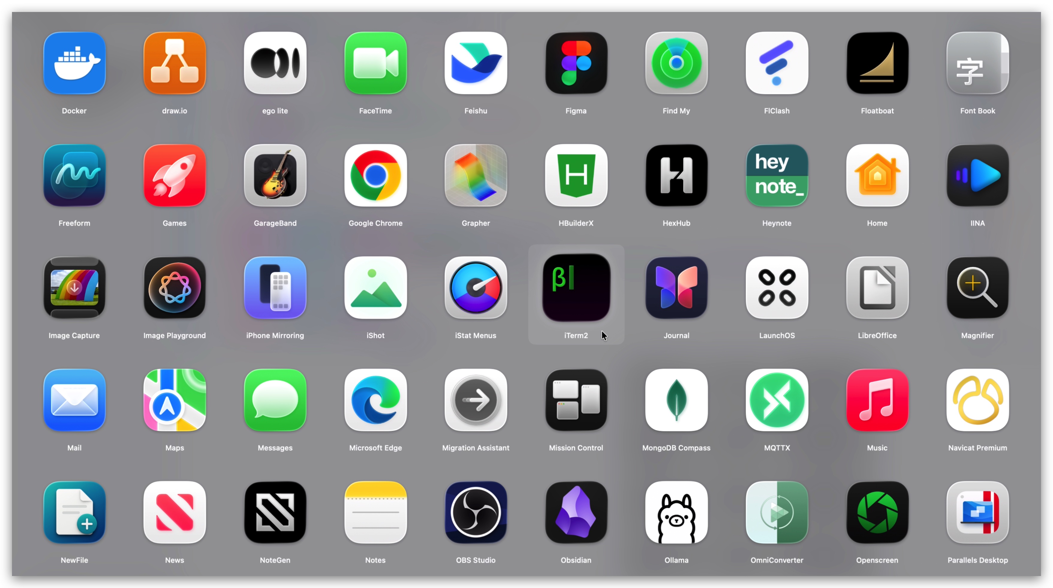 autoLaunch 启动台应用列表示意图